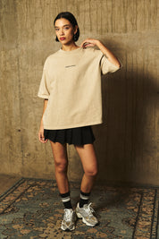 Polera Boxy Fit 250gr Ecru | More Amor