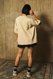 Polera Boxy Fit 250gr Ecru | More Amor