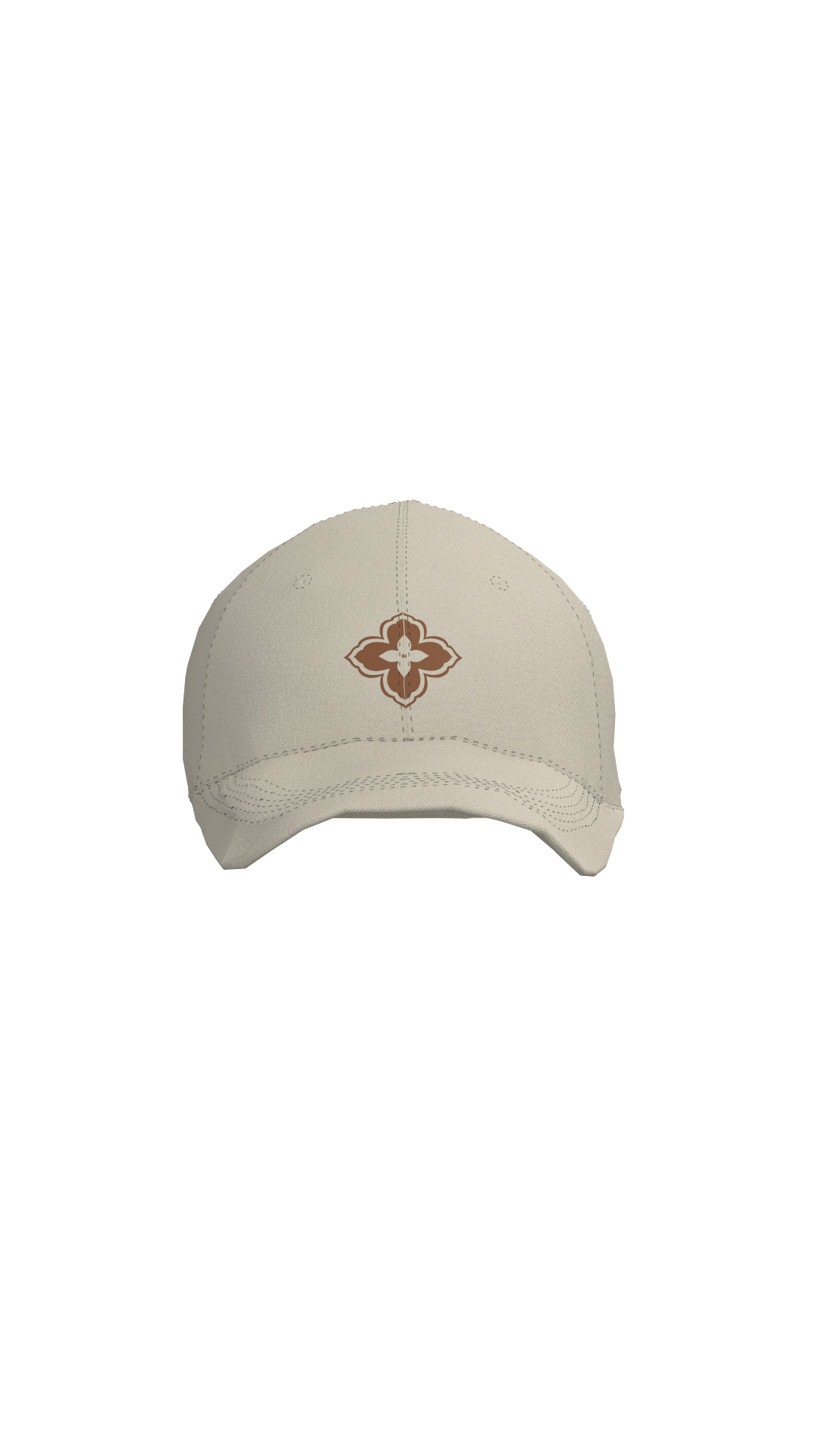 Jockey Ball Cap Ornament Ecru | Cerotatuajes