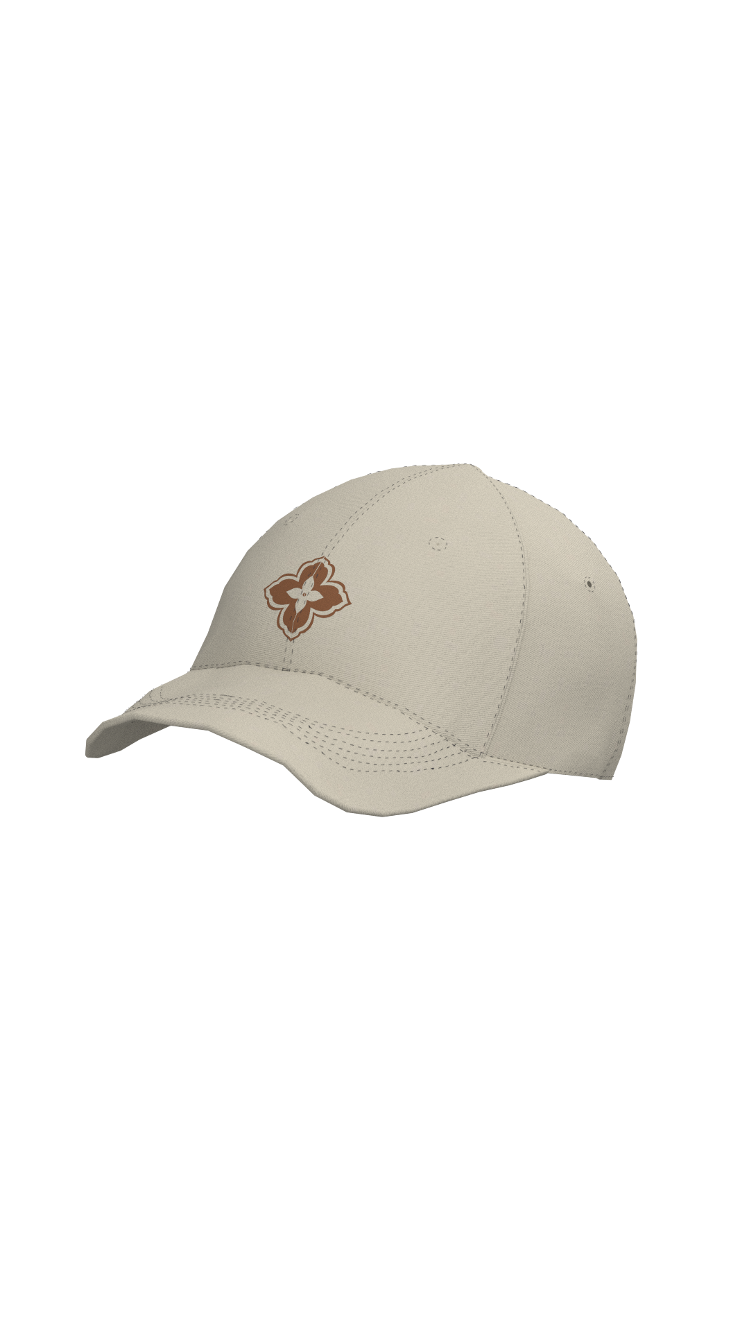 Jockey Ball Cap Ornament Ecru | Cerotatuajes