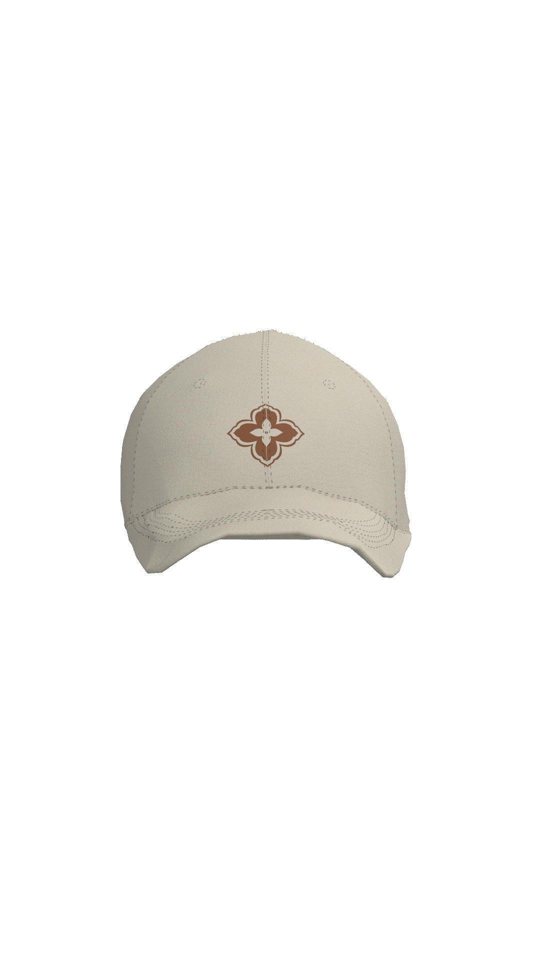 Jockey Ball Cap Ornament Ecru | Cerotatuajes