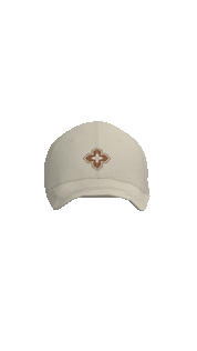 Jockey Ball Cap Ornament Ecru | Cerotatuajes