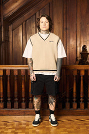 Chaleco Sleeveless Classy GrandPa Ecru | more amor