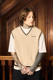 Chaleco Sleeveless Classy GrandPa Ecru | more amor