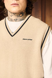 Chaleco Sleeveless Classy GrandPa Ecru | more amor