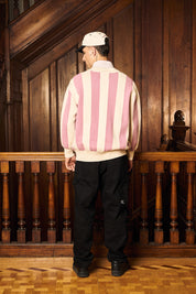 Chaleco Classy Cardigan Rosado&Ecru | more amor