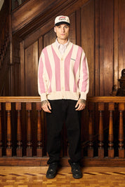 Chaleco Classy Cardigan Rosado&Ecru | more amor