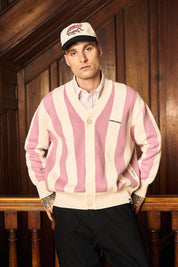 Chaleco Classy Cardigan Rosado&Ecru | more amor