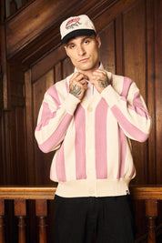 Chaleco Classy Cardigan Rosado&Ecru | more amor