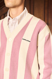 Chaleco Classy Cardigan Rosado&Ecru | more amor