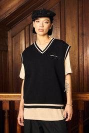 Chaleco Sleeveless Classy GrandPa Negra Mujer | more amor