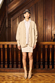 Chaleco Classy Cardigan Ecru Mujer | more amor