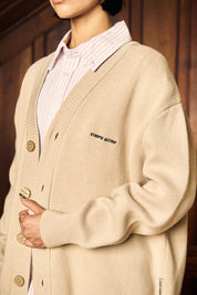 Chaleco Classy Cardigan Ecru Mujer | more amor