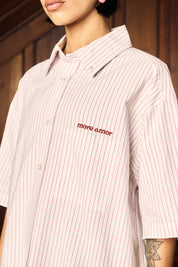 Camisa MC Classy Stripes Rosado Mujer | more amor