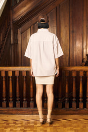 Camisa MC Classy Stripes Rosado Mujer | more amor