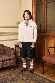 Camisa ML Classy Stripes Boxy Fit Rosado | more amor