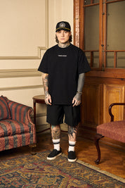 Polera Japanes Crane Negra | Clunes