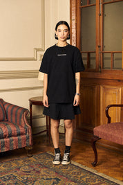 Polera Japanes Crane Negra Mujer | Clunes