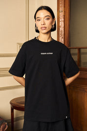 Polera Japanes Crane Negra Mujer | Clunes