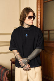 Polera Hearts&Racks Boxy Fit Negra | La Petite Mort