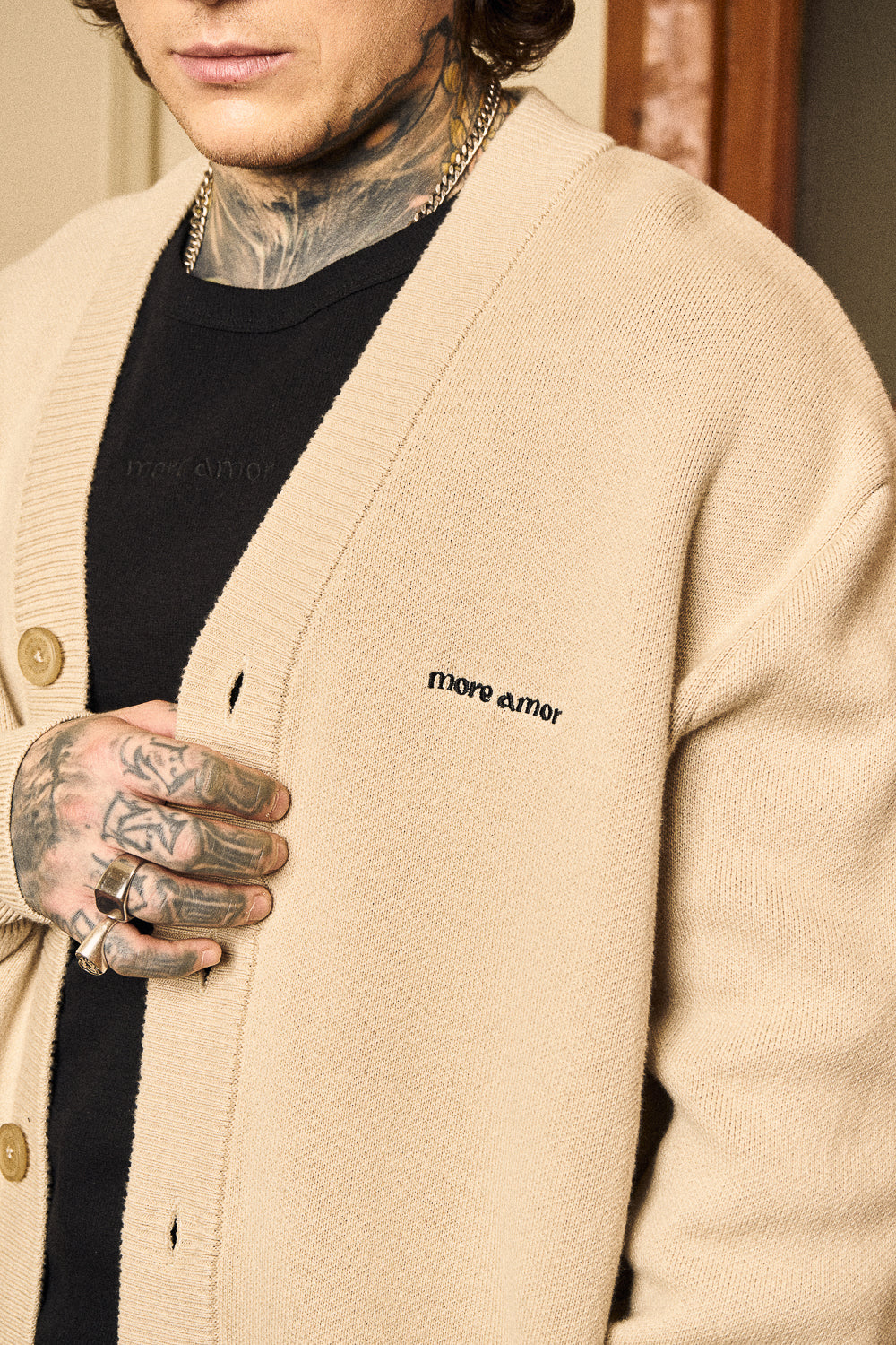 Chaleco Classy Cardigan Ecru | more amor