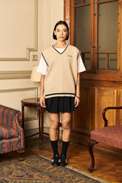 Chaleco Sleeveless Classy GrandPa Ecru Mujer | more amor