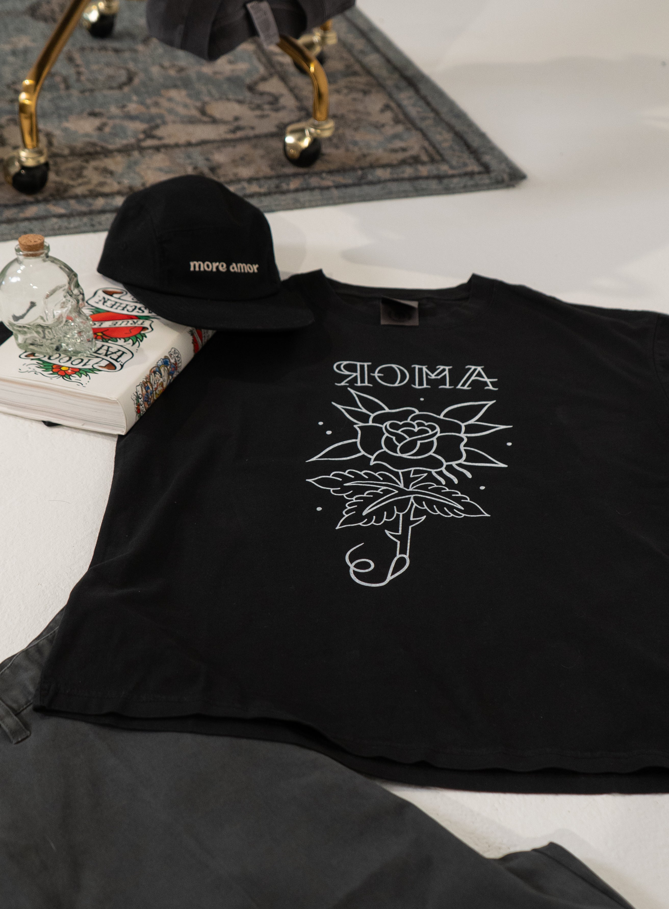 Polera 200gr Roma Negra Regular Fit | Max Puga