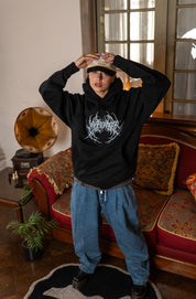 Polerón con Gorro Neotribal Chest Negro | Simon Noctem