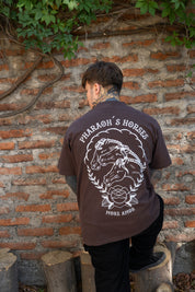 Polera 250 gr Pharaos Horses Café | DimeDarko