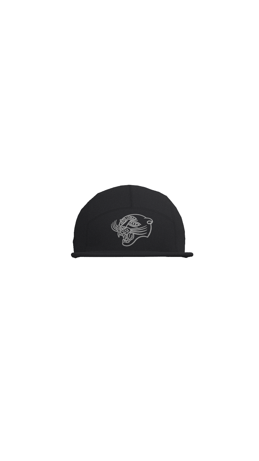 Jockey Five Panel Panther Head Negro | Max Puga