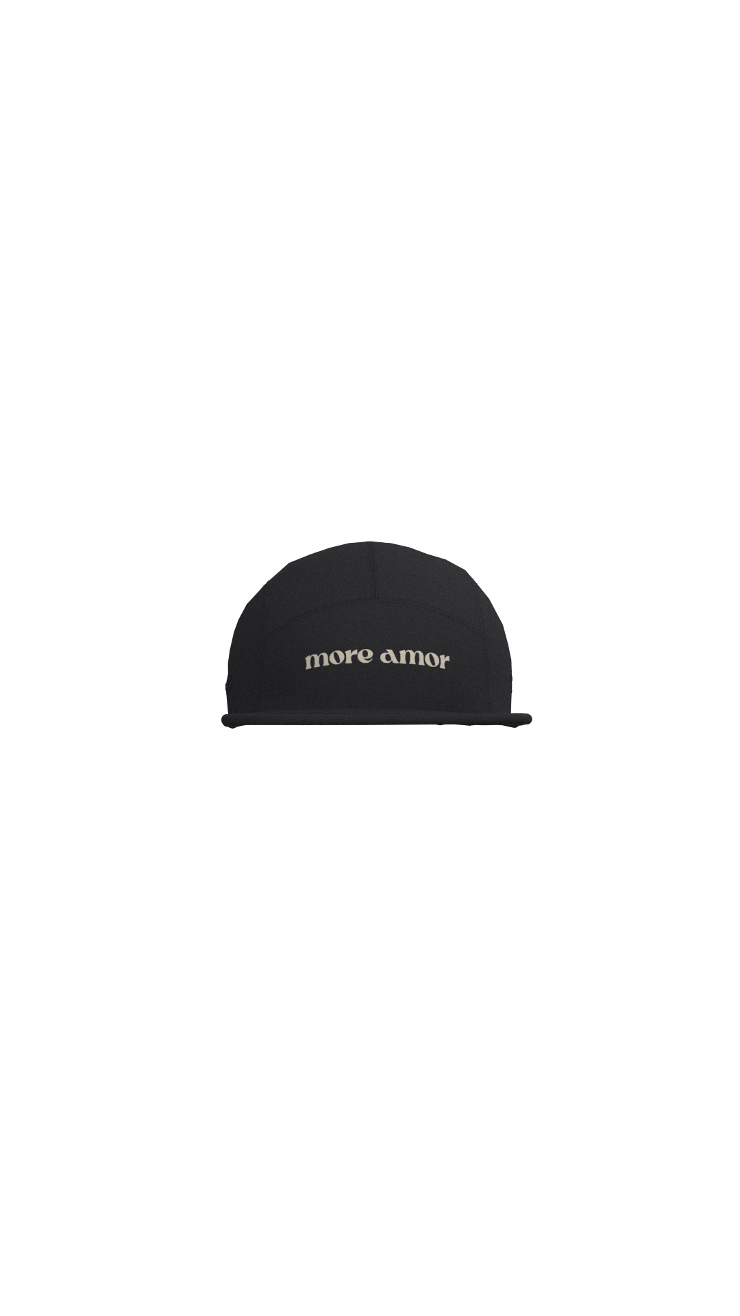 Jockey Five Panel Negro Logo Hombre | More Amor