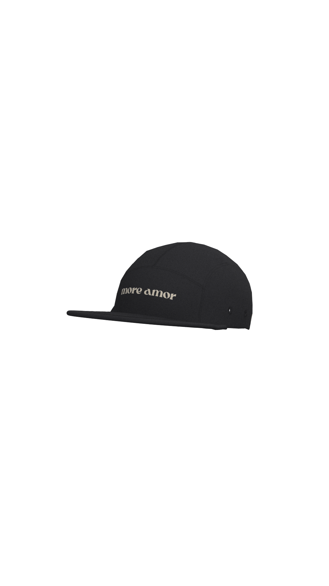 Jockey Five Panel Negro Logo Hombre | More Amor