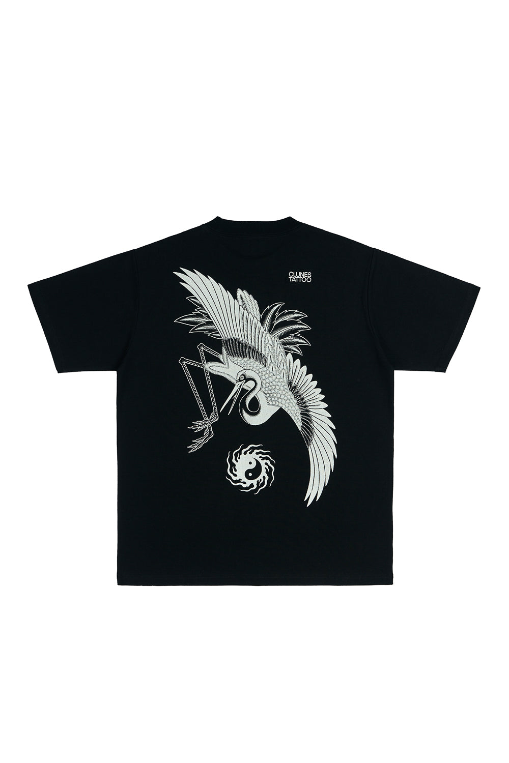 Polera Japanes Crane Negra | Clunes