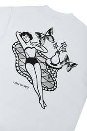 Polera Just Chilling Blanca Idraw_YouHappy | more amor x LOA