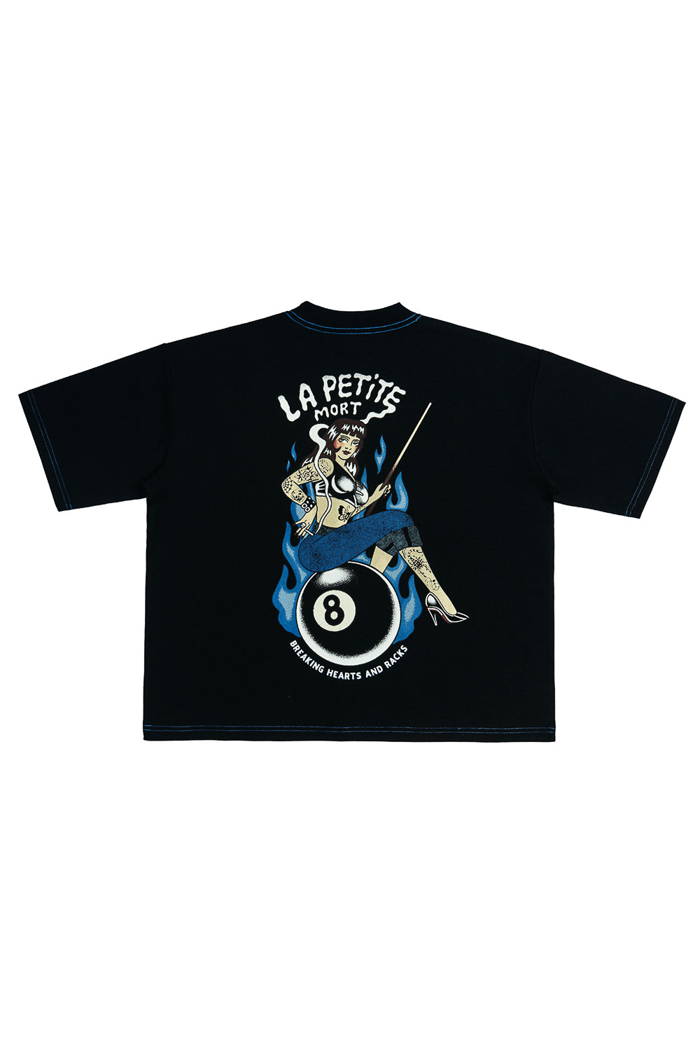 Polera Hearts&Racks Boxy Fit Negra Mujer | La Petite Mort