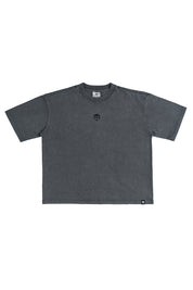 Polera FlowerPot Boxy Fit Gris | Clunes