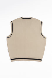 Chaleco Sleeveless Classy GrandPa Ecru Mujer | more amor