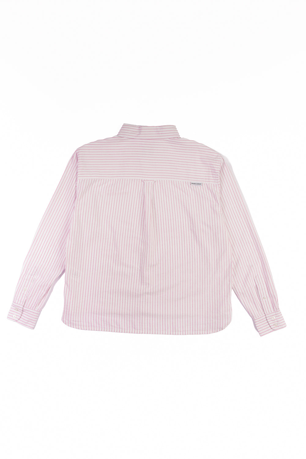 Camisa ML Classy Stripes Boxy Fit Rosado | more amor