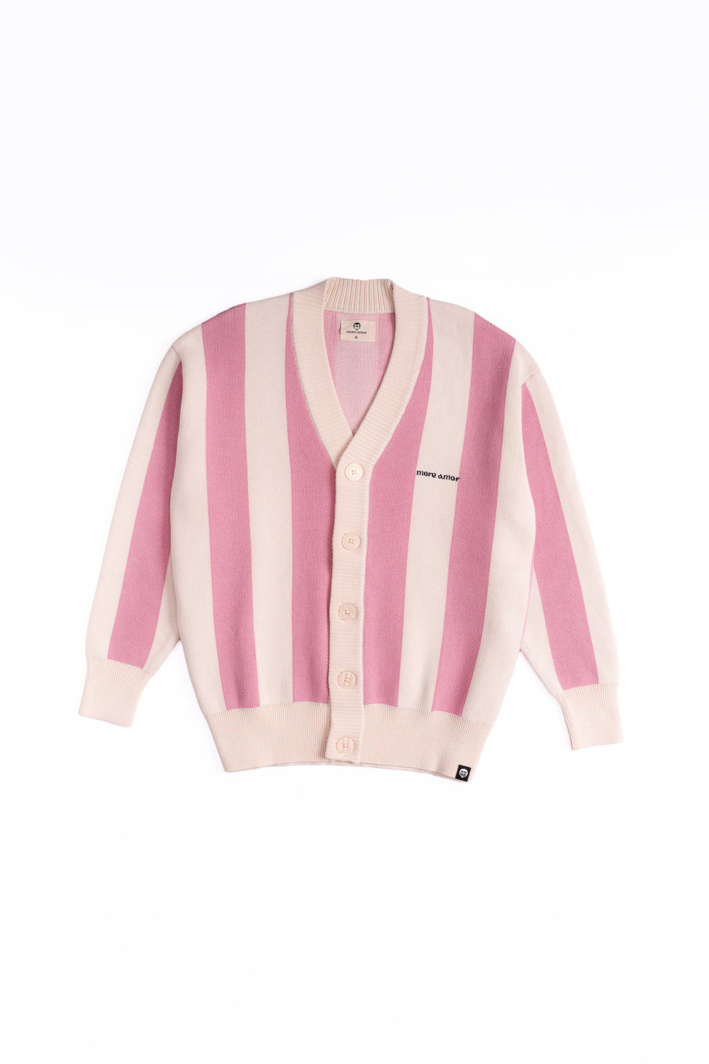 Chaleco Classy Cardigan Rosado&Ecru Mujer | more amor