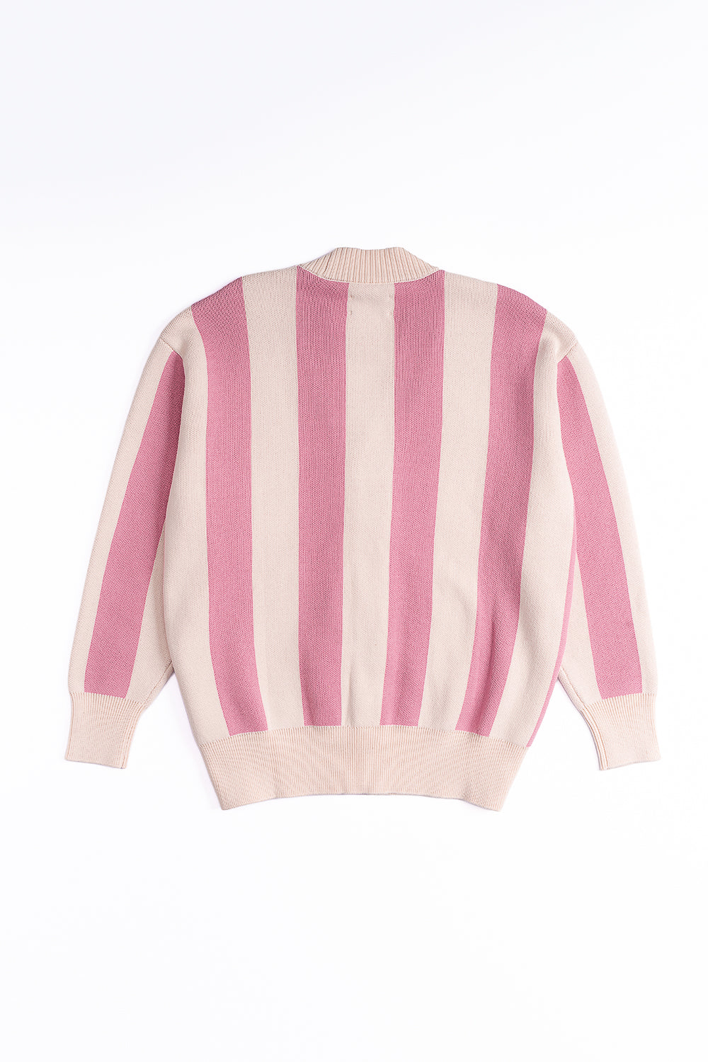Chaleco Classy Cardigan Rosado&Ecru Mujer | more amor