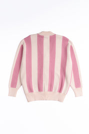 Chaleco Classy Cardigan Rosado&Ecru Mujer | more amor