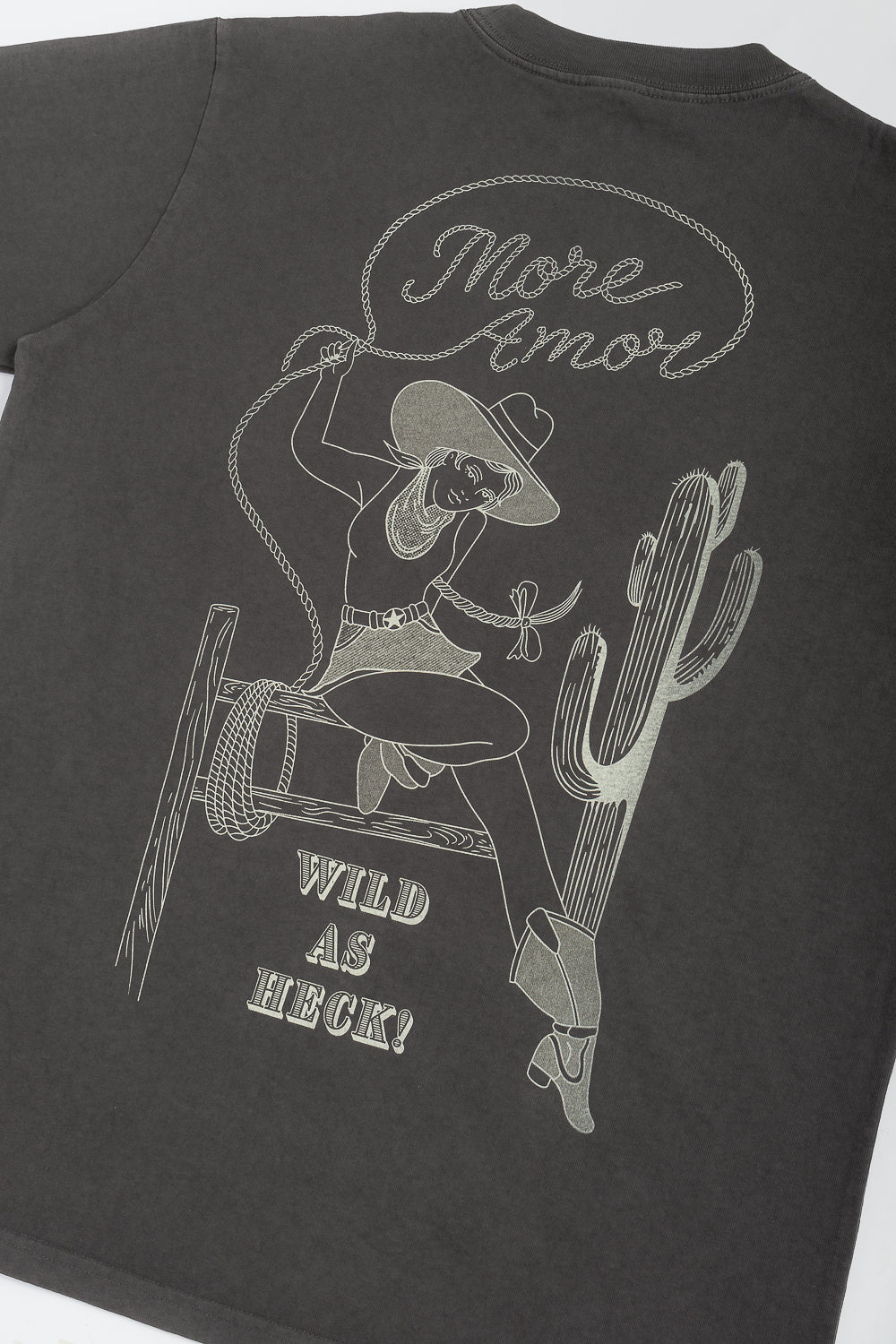Polera Wild As Heck Gris Mujer | La Petite Mort
