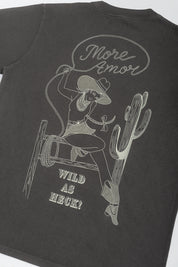 Polera Wild As Heck Gris Mujer | La Petite Mort