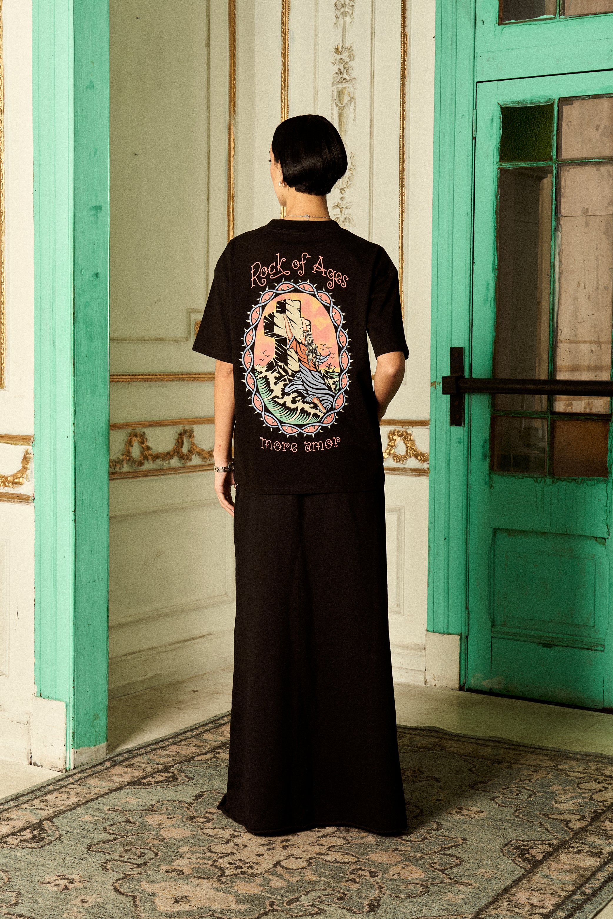 Polera Rock Of Ages Negro Mujer | Frezsttt