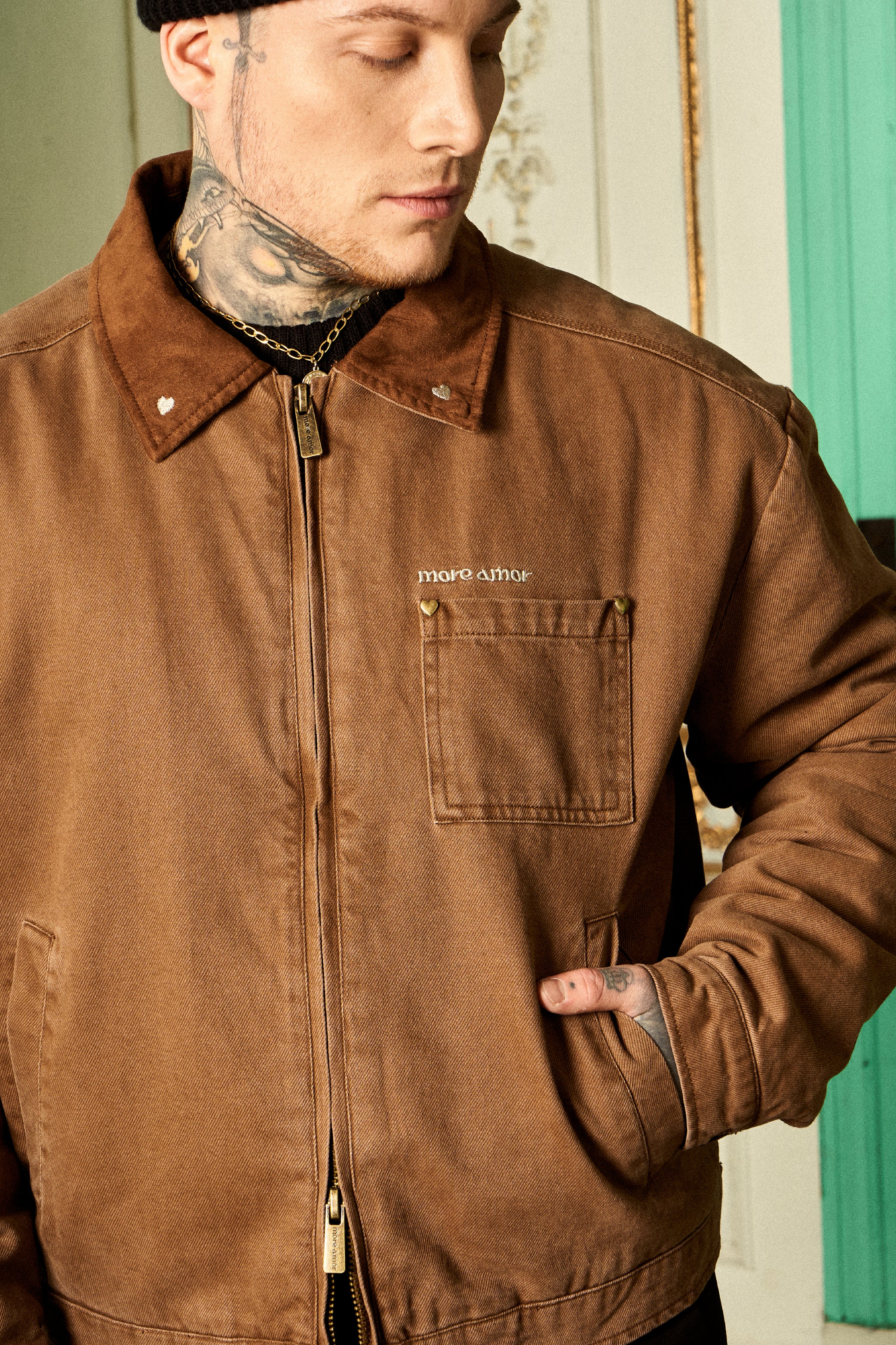 Chaqueta Heart Worker Café | more amor