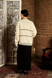 Chaleco Retro Hearts Ecru Mujer | more amor