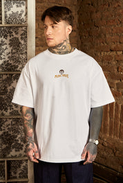 Polera Winged Tiger Blanca | DimeDarko