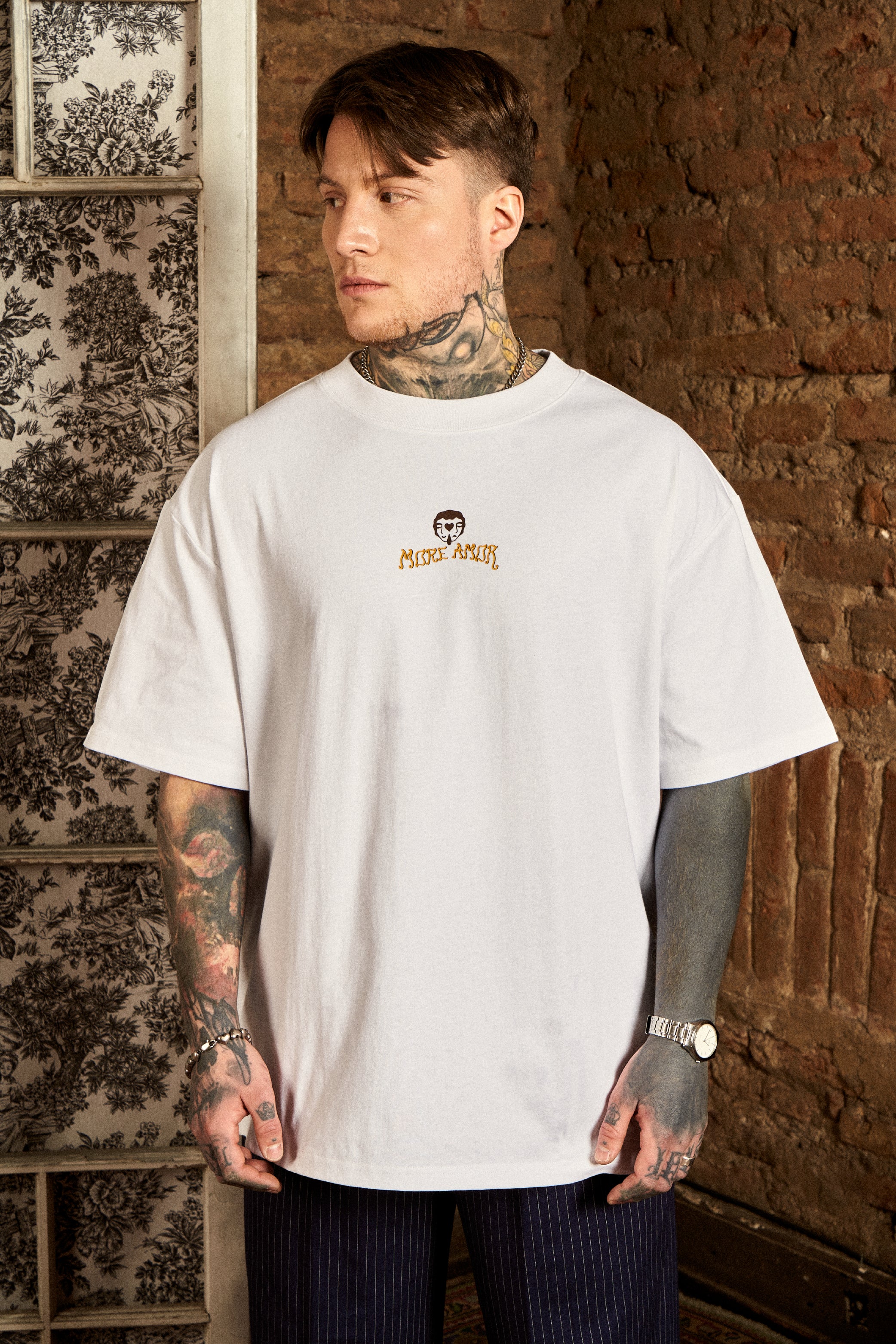 Polera Winged Tiger Blanca | DimeDarko