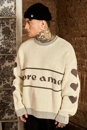 Chaleco Retro Hearts Ecru | more amor
