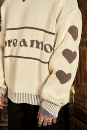 Chaleco Retro Hearts Ecru | more amor
